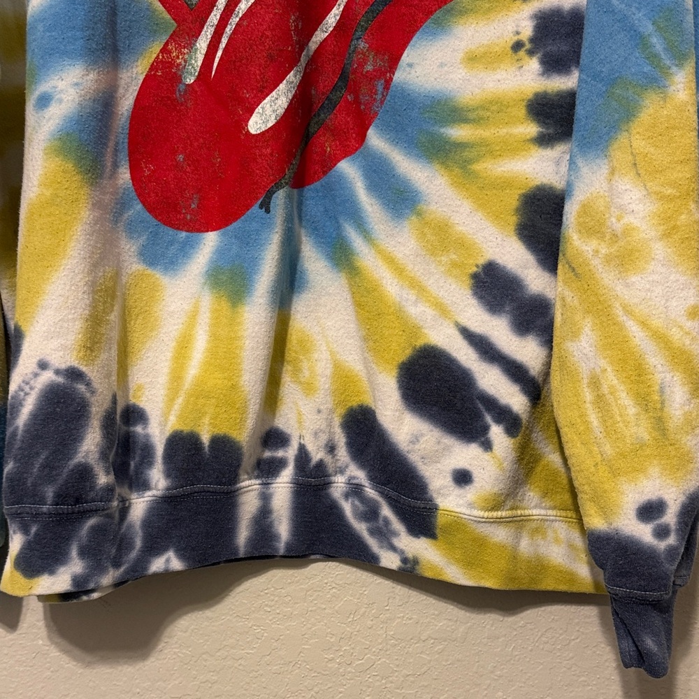 The Rolling Stones Tie-Dye Sweatshirt - Blue, Yellow, Red - Picture 4 of 7